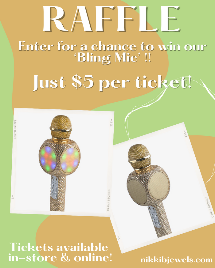 Bling Mic Raffle Ticket