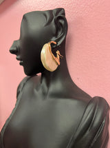 Patty Pearl Hoop Earrings