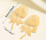 Golden Rose Earrings