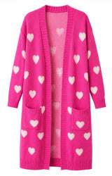 Pink Heart Cardigan