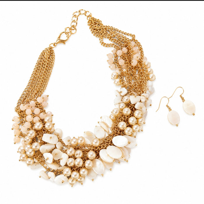 Alicia Pearl Necklace Set