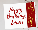 Sorority Birthday Card