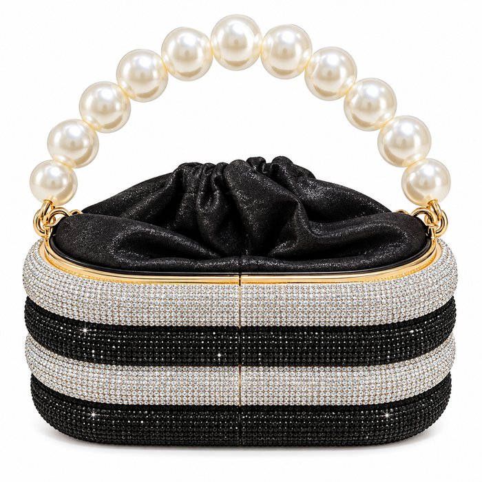 Bren Pearl and Rhinestone Handbag