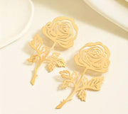 Golden Rose Earrings