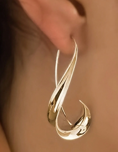 Cursive Earrings