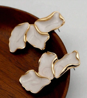 Pearl Petal Earrings