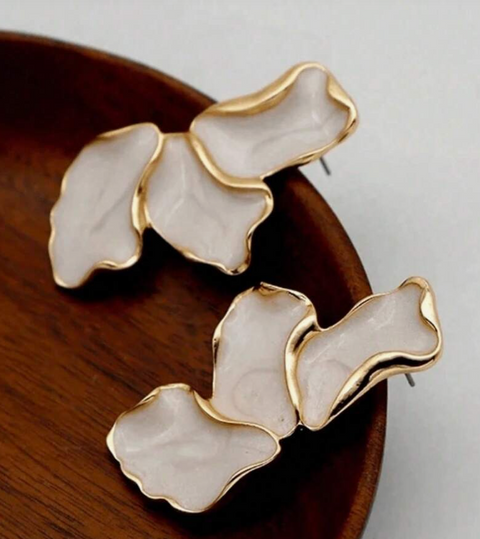 Pearl Petal Earrings