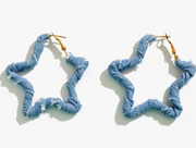 Denim Superstar Hoops