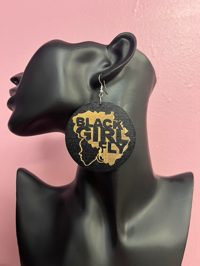 Black Girl Fly Earrings