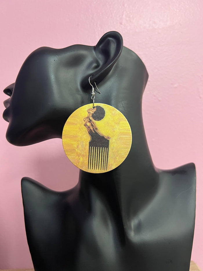 Black Girl Pic Earrings