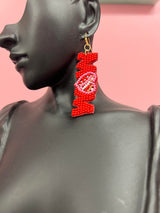 Beaded MOM Earrings
