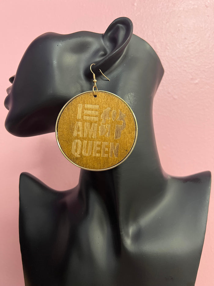 I am Queen Earrings