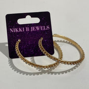 Blossom Bling Hoops