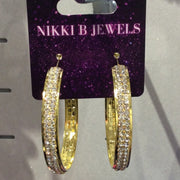 Showtime Gold Hoop Earrings