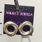 Large Silver Curler Earrings