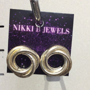 Large Silver Curler Earrings