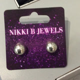Silver Ball Earrings