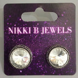 Scroll Wrapped Diamond Studs