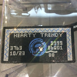 Black bling credit card purse