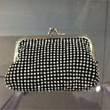 Black bling change purse
