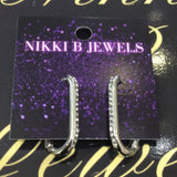 Small Silver Oval Hoops