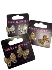 Blingy Butterfly Earrings