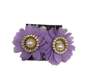 Lavender Daisy Earrings