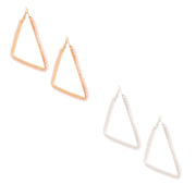Tri Pearl Hoops
