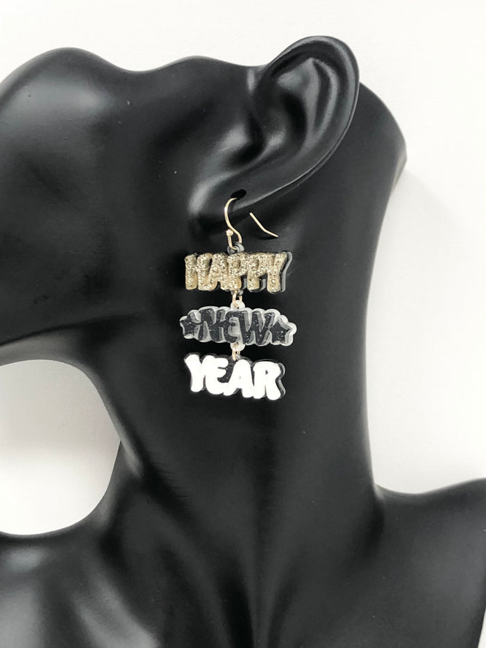 Glitter New Year Earrings