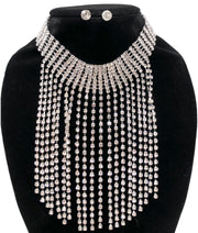 Icy Fringe Choker Set